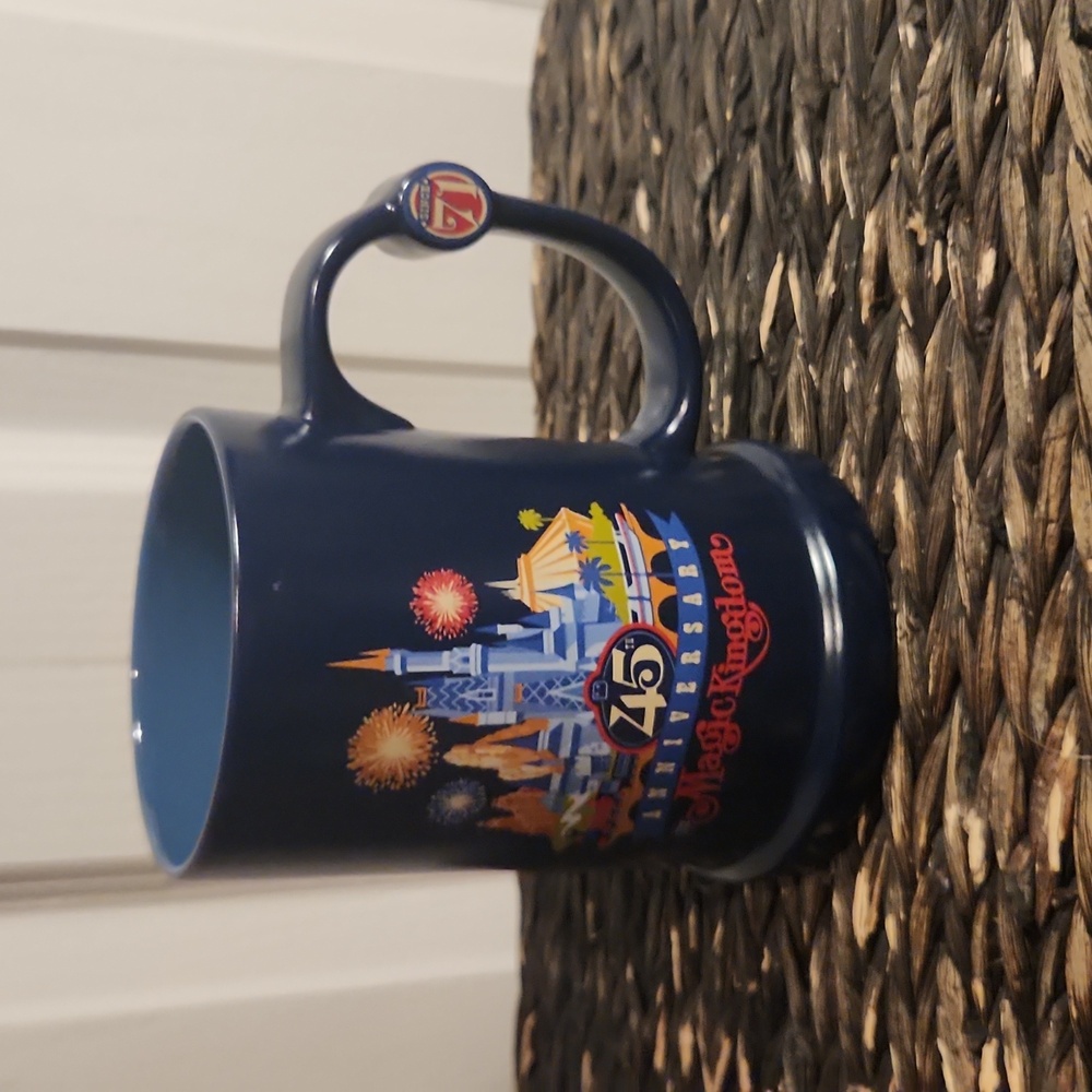 NWOB Walt Disney World Magic Kingdom‎ 45th Anniversary Blue Mug Stein